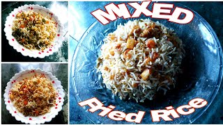 Mixed Fried Rice Recipe 😋  Chinese Restaurant Style Mixed Fried Rice Recipe  Bengali Recipe [upl. by Berghoff]