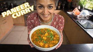 Matar Paneer  peas and paneer curry Home cooked Indian food with Chetna [upl. by Hiram]