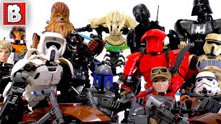 Every LEGO Star Wars Buildable Figure Ever Made Big Collection [upl. by Natie]