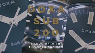 HandsOn With The Doxa Sub 200 Sharkhunter Is this the best value proposition diver on the market [upl. by Elleunamme926]