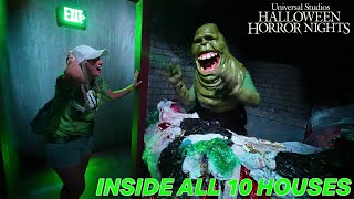 Halloween Horror Nights 2024 INSIDE ALL TEN HOUSES Ghostbusters Insidious Quiet Place amp More [upl. by Garner587]