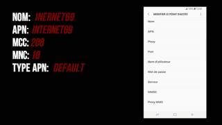 PRIXTEL configuration apn Internet Samsung Galaxy S8 [upl. by Nesahc]