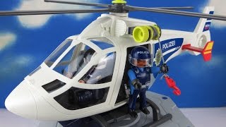 PLAYMOBIL Polizei deutsch Polizei HelikopterHubschrauber 6874 [upl. by Cynthea]