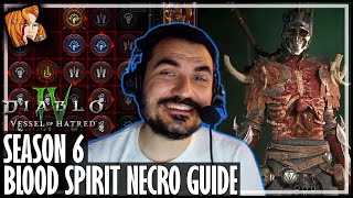 KRIPP’S BLOOD SPIRIT NECRO Season 6  Diablo 4  Vessel of Hatred [upl. by Carrington]