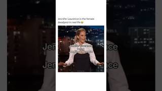 Jennifer Lawrence being effortlessly funny shorts celebrity funny fyp viral [upl. by Tnaryb]