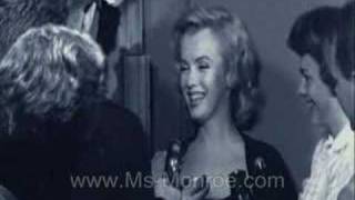 Marilyn Monroe interviewed about Arthur Miller [upl. by Ahsimrac367]