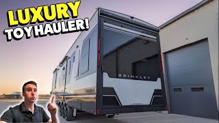 BEST Toy Hauler I Have Ever Seen NEW 2024 Brinkley Model G Fifth Wheel for Full Time Living [upl. by Cohette]