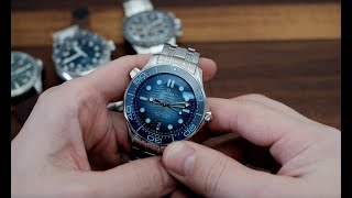 Omega Seamaster Diver 300M Summer Blue  WatchReviewBlogcom [upl. by Eeslehc7]