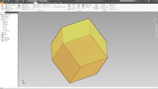 Rhombic Dodecahedron  Autodesk Inventor [upl. by Donavon]