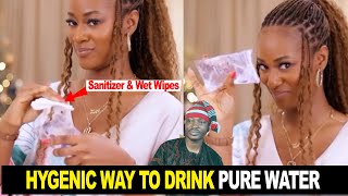 Nigerian Woman Show Hygienic Way To Drink Sachet Water Pure Water [upl. by Llen]