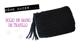 Cómo hacer un bolso de mano de trapillo [upl. by Airlia]