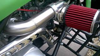 Electric Turbo set up on 125cc Quad [upl. by Nnylrac]