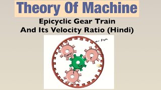 Epicyclic Gear Train And Its Velocity Ratio Hindi  Theory Of Machine [upl. by Tsenre]