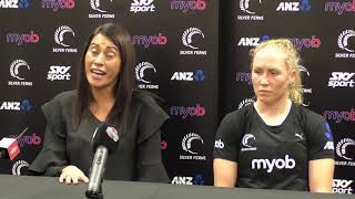 Silver Ferns v England  Quad Series Press Conference [upl. by Eladnyl]