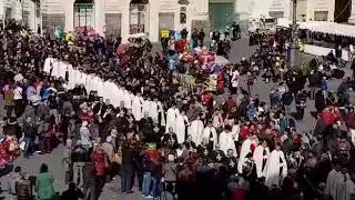 Festa SantAgata a Catania processione per lOfferta della cera [upl. by Alia]