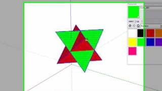 Cube Tetrahedron Octahedron in Google SketchUp [upl. by Adnim]