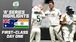 Australia A v India A  Firstclass match two  Day 1 [upl. by Cila]