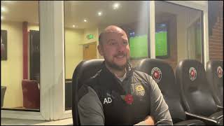 Post Match Interview Adam Dunleavy Lincoln City [upl. by Jaylene]