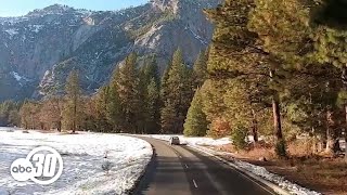 Five minutes driving through Yosemite during winter time [upl. by Eelyek994]