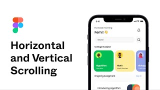 Horizontal and Vertical Scroll in Figma  Scrolling in Figma explained [upl. by Elda]