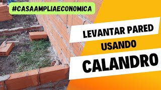 Cómo levantar pared usando calandro solucionesconstructivas trend diy [upl. by Atinauj]