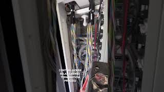 CONTROL HOUSE RELAY CABINET TERMINATION PROCESS construction termination electrical electrician [upl. by Elianora480]