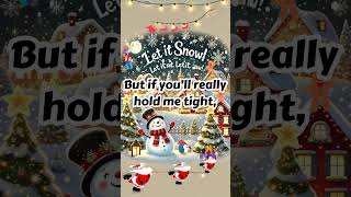 Let It Let Snow Karaoke with Lyrics │Christmas Song │Kids Song │Sing and Shine Tunes [upl. by Nosauq]