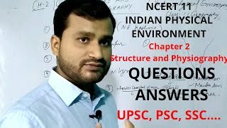 Q amp A  STRUCTURE AND PHYSIOGRAPHY  Geography Ncert 11 class 2 [upl. by Torry]