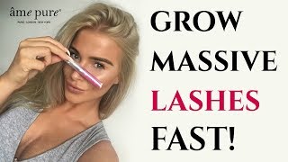 How To Grow Long Eyelashes FAST  âme pure Lash amp Brows Enhancer [upl. by Tarrance941]