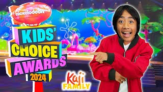 Nickelodeon Kids Choice Awards with Ryan Emma and Kate [upl. by Eizzo]