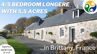 FRENCH HOME FOR SALE  Breton longère with 55 acres near Callac [upl. by Figone]