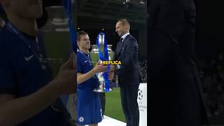 UCL winners get a fake trophy 😳 [upl. by Trocki]