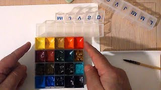 Acuarela  Cómo hacer una paleta para tus Acuarelas  Watercolor Palette colors [upl. by Yeldnarb636]