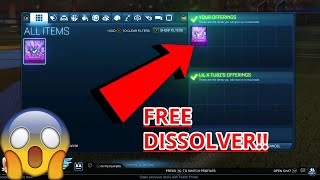 ROCKET LEAGUE DISSOLVER GIVEAWAY WINNER [upl. by Samuel597]