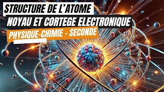 Structure de latome  Noyau et cortège électronique Seconde physique chimie [upl. by Eninahpets]