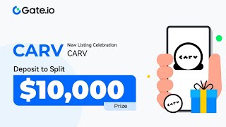 CLAIM 200 GATEIO AIRDROP REWARD FROM THE LIMITED TIME LISTING CAMPAIGN FOR CARV [upl. by Eidas924]