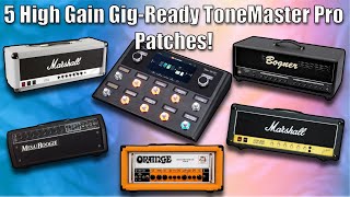 Fender Tonemaster Pro  High Gain Amps Showcase [upl. by Nnylrahc]