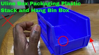 ✅ How To Use Uline Box Packaging Plastic Stack and Hang Bin Box Review [upl. by Idham]