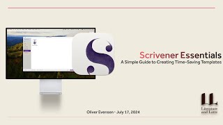 2024 Scrivener Tutorial Scrivener Essentials A Simple Guide to Creating Time Saving Templates [upl. by Oiramat]