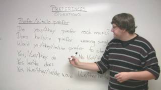 Speaking English  How to talk about what you want  Expressing Preference [upl. by Yelnek]