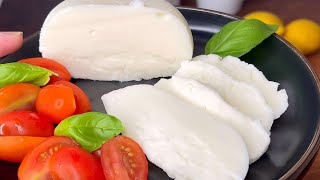 Recette Mozzarella fait maison  Simple Vegan et RAPIDE [upl. by Aicekal]