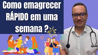 Como emagrecer RÁPIDO em 1 semana [upl. by Yerffoj]