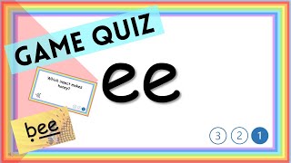 Phonics Game Quiz I ee sound I Phase 3 I Phonics Fun [upl. by Berkley]