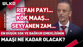 En Düşük SSK ve Bağkur Emeklisinin Maaşı Ne Kadar Olacak Uzman İsim Canlı Yayında Açıkladı haber [upl. by Papke]