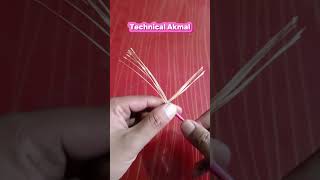 properly Joint Electrical Wire  Awesome technic How to Twist Electric wire Together [upl. by Deibel]