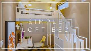 Impressive Loft Bed Idea For Small Room 2x3 Meters Bedroom [upl. by Claud]