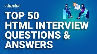 Top 50 HTML Interview Questions and Answers  HTML Interview Preparation  Edureka Rewind [upl. by Wivina]