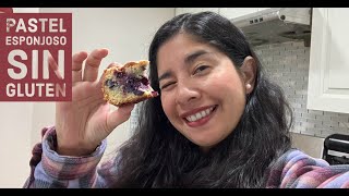 RECETA DE PASTEL DE ARANDANOS CON HARINA DE ALMENDRA SINGLUTEN [upl. by Schulze]