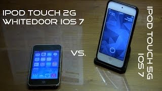 iPod Touch 2g Whited00r iOS 7 vs iPod Touch 5g iOS 7 Speed Test [upl. by Josias875]