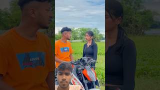 😱 bike 🚳stunt 😱automobile funny love ytshorts duke ktm bikeaction lovesong stuntreaction [upl. by Ymmot]